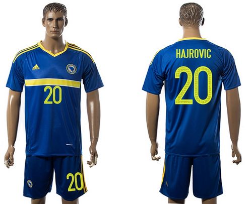 Bosnia Herzegovina #20 Hajrovic Home Soccer Country Jersey